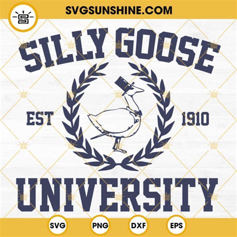 Silly goose university - Silly Goose University Mens Womens Silly Goose Meme Clothing Sweatshirt. 4.8 out of 5 stars 129. 100+ bought in past month. $30.99 $ 30. 99. FREE delivery Thu, ... 